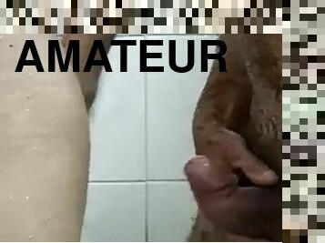 Two naughty males fucking in the bathroom