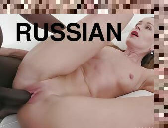 Cute Russian Milf Anallised By African Stud