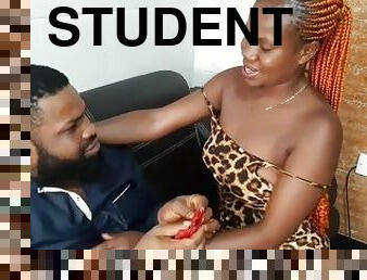Student Appreciates Lecturer With Long Sex For Scoring Her High After Her Final Year Exams