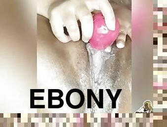 clítoris, masturbación, coño-pussy, squirting, anal, maduro, negra-ebony, juguete, negra, regordeta