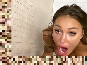 Monika Fox Got A Mouthful Of Piss In The Shower - Monikafox