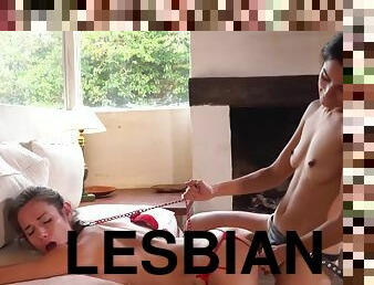 lesbo-lesbian, teini, lelu, latino, pitkät-sukat, blondi, ruskeaverikkö, korkeat-korot