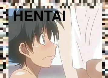 Hentai girl tells shy boy that the only way to prove his love is to make her orgasm : Hentai Uncensored
