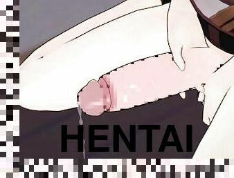 masturbação, amador, anime, hentai, sozinho