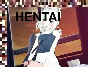 maszturbálás, amatőr, anime, hentai, szólóban