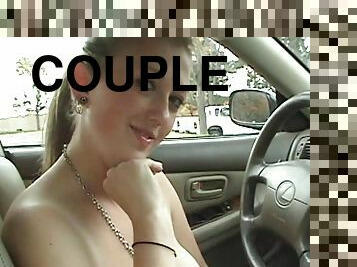 Hot And Horny Couple Have Sex Inside The Car
