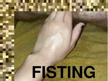 fisting, anal, tenåring, fetisj, femdom