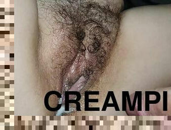 hårete, gammel, pussy, amatør, eldre, stor-pikk, milf, mamma, creampie, mor