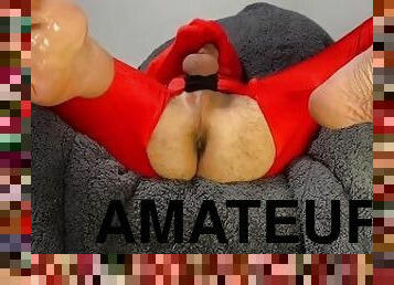 amatør, homofil, føtter, pov, alene, våt, twink