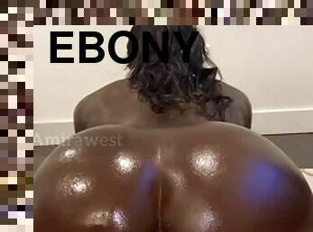 Ebony teen with big ass oiled and fucked in first person I found her on meetxx.com