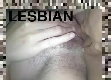 masturbacja, cipka, amatorskie, lesbijskie, nastolatki, para, palcówki, dziewczyna, brunetka