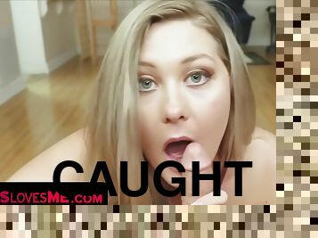 Teen Beauty Caught Masturbating By Her Big Stepbrother And Asks Him For Help