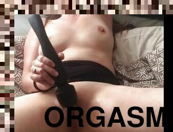Neighbour Records Me Masturbating - Orgasms with Wand