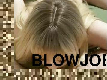 Tiny Blonde Big Dick Blowjob w/ Facial