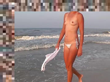 Topless Hunt For Seashells At Dawn + Bonus Photos