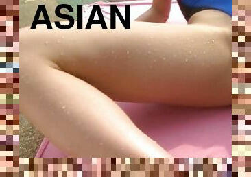 asiático, japonesa, botins, jovem18, engraçado, bonita, adorável, desagradável, sozinho, inocente