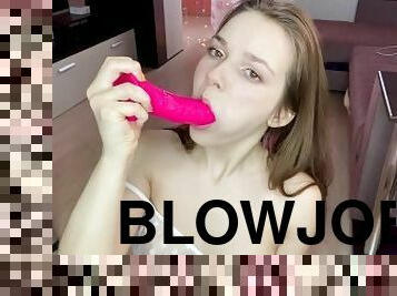 Cute PurrSimona's blowjob