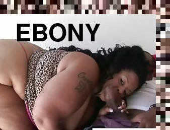 Chubby Ebony Babe Loves Taking Big Cock!!
