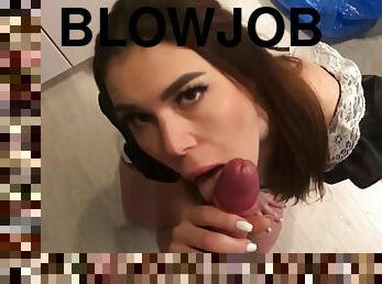 Housekeeper Cleaning My House - She Give Me Blowjob And Ass