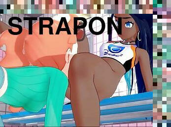 strap-on, hentai