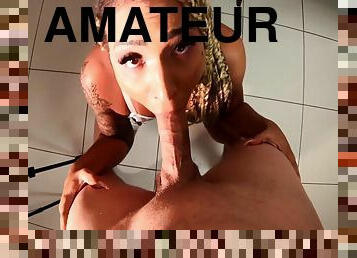 cul, amateur, anal, énorme-bite, interracial, bas, point-de-vue, blonde, tatouage