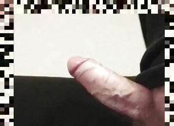 Handjob lateral  fat cock