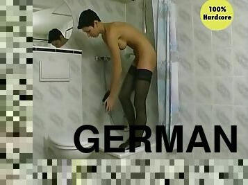 groß-titten, junge, spielzeug, deutsch, strümpfe, europäische, euro, allein, brunette