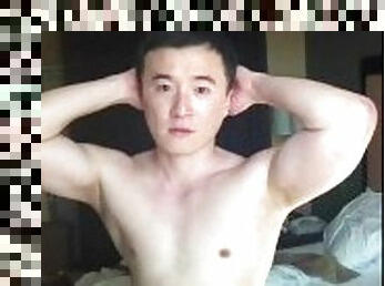 Cute Asian Jock Naked and Showing Cock