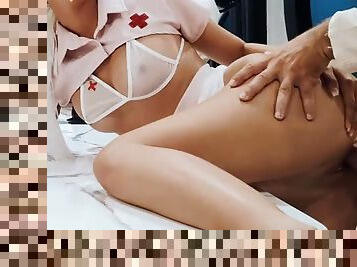 Nurse with tight ass wants more anal