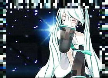 MMD  Miku-Time Stop-Stripped on stage