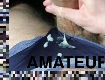 amatir, cumshot-keluarnya-sperma, penis-besar, handjob-seks-dengan-tangan-wanita-pada-penis-laki-laki, celana-dalam-wanita, sperma, seorang-diri, penis