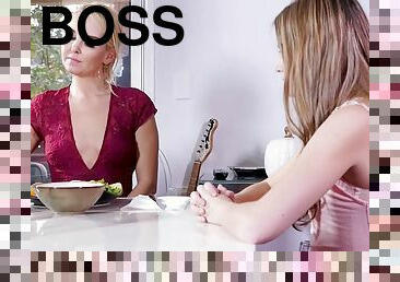 New Boss First Order Is To Eat Her Pussy With Scarlett Sage And Aaliyah Love