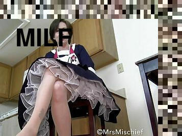 Demoted To Doormat - Mrs Mischief Milf Upskirt Pov Femdom
