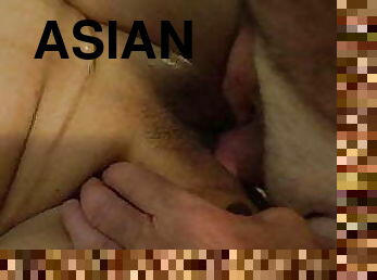 asiatisk, fru, milf, hemmagjord, mamma, bedragen