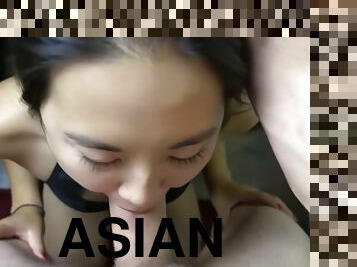 BRUTAL pov Throatfuck for asian girl