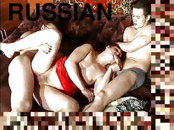 pussy, russisk, eldre, milf, mamma, trekant, europeisk, knulling-fucking, euro, mor