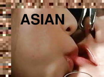 asien, reifen, lesben, japanier, gruppensex, sklavin, küssen, demütigung, brunette