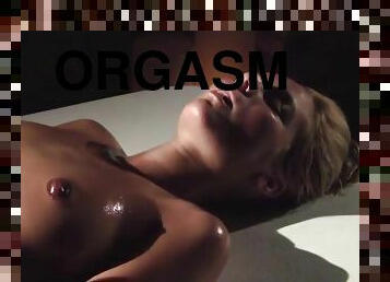 Cute blonde has multiple orgasms during massage
