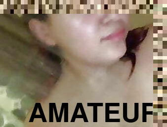 cul, baignade, gros-nichons, mamelons, amateur, naturel, douche