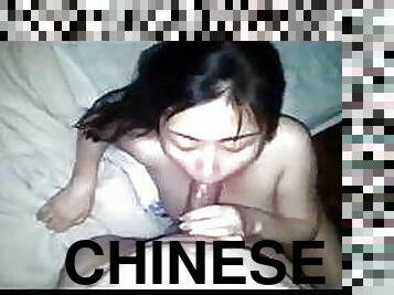 Chinese hotwife lingers over cum load