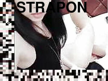 asiatisk, onani, shemale, strapon, amatør, anal, leke, ladyboy, små-pupper