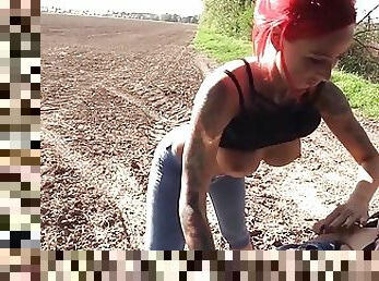 German Hooker Caught Having Sex Outdoor And Getting A Creampie Finish Indoor