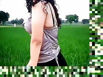 Sexy girl in village