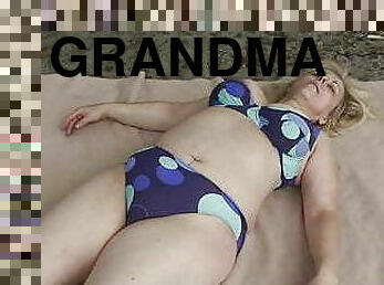 bedstemor, gammel, udendørs, moden, pikslikkeri, bedste, milf, hardcore, trekanter, dobbelt