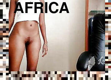 mörkhyad, svart, webbkamera, afrikansk
