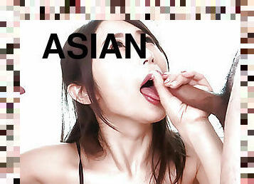 asiatisk, store-pupper, blowjob, milf, japansk, handjob, trekant, oral, pupper