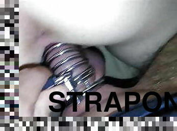 Caged and Fucked with Strapon
