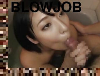 Hardcore minx Miku Abeno gives a steamy hot blowjob