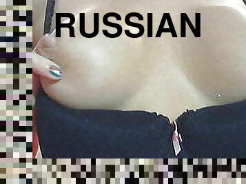 masturbación, ruso, delgada, webcam