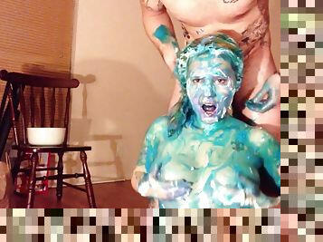 Messy Pie and Slime Blowjob